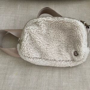 Lululemon.  Sherpa / Fleece belt bag.